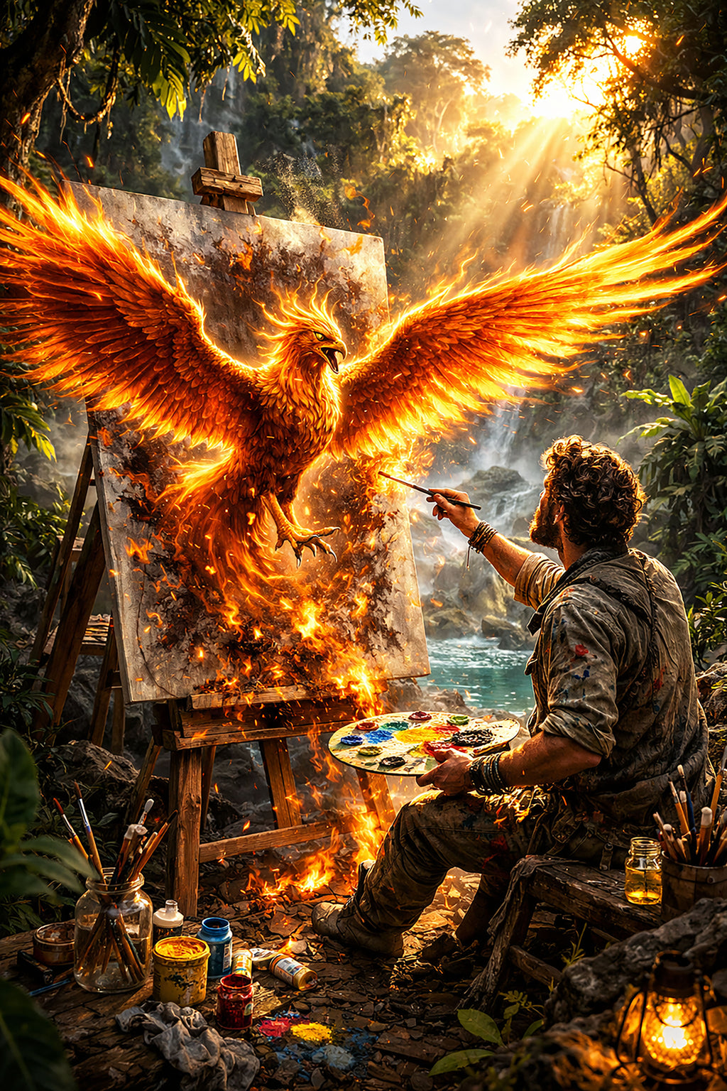 Brushstrokes of Fire