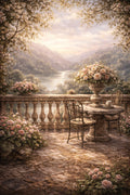 Chateau Balcony Print