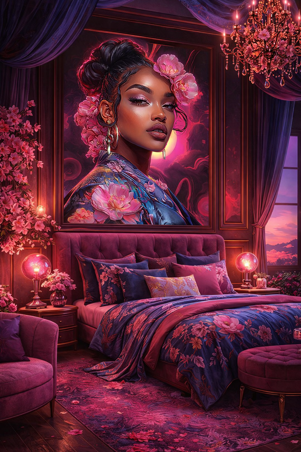 Cherry Blossom Nightfall