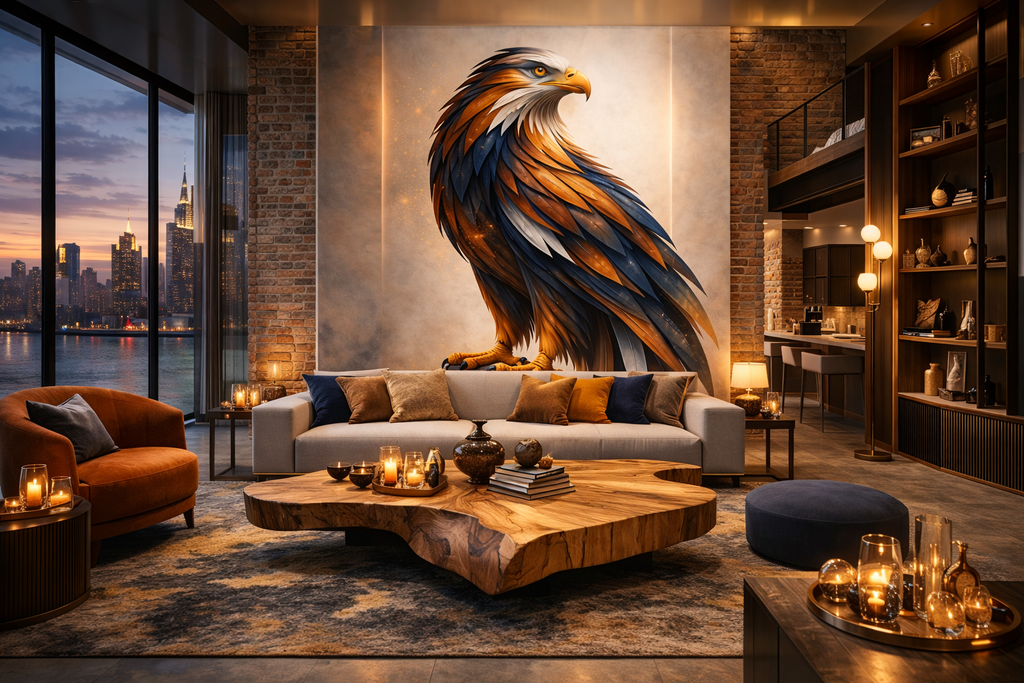 Cliffside Sovereign — Premium Digital Art Print