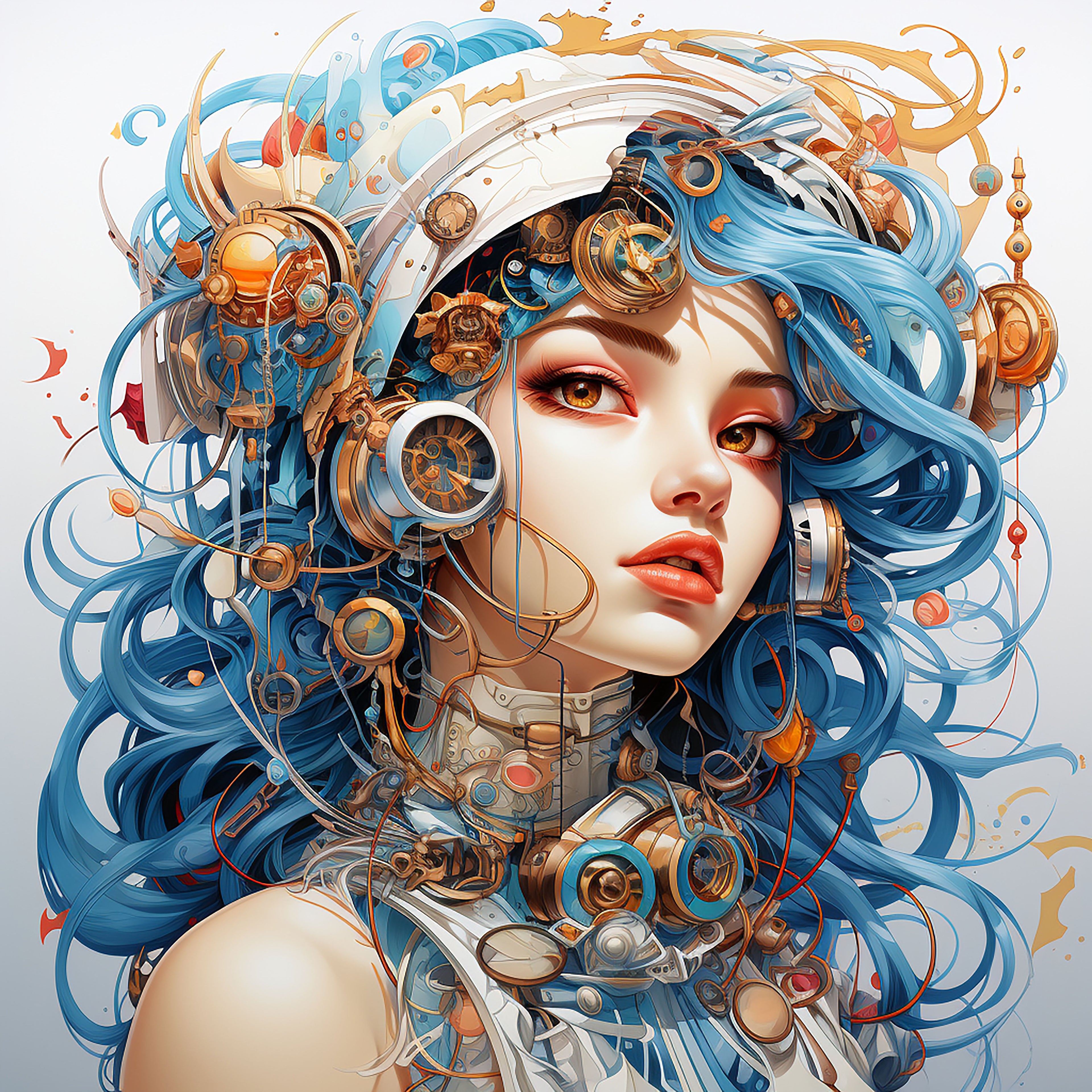 Clockwork Siren in Sapphire