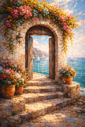 Doorway to the Blue — Premium Digital Art Print