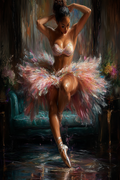 Elegance Before the Leap — Premium Digital Art Print
