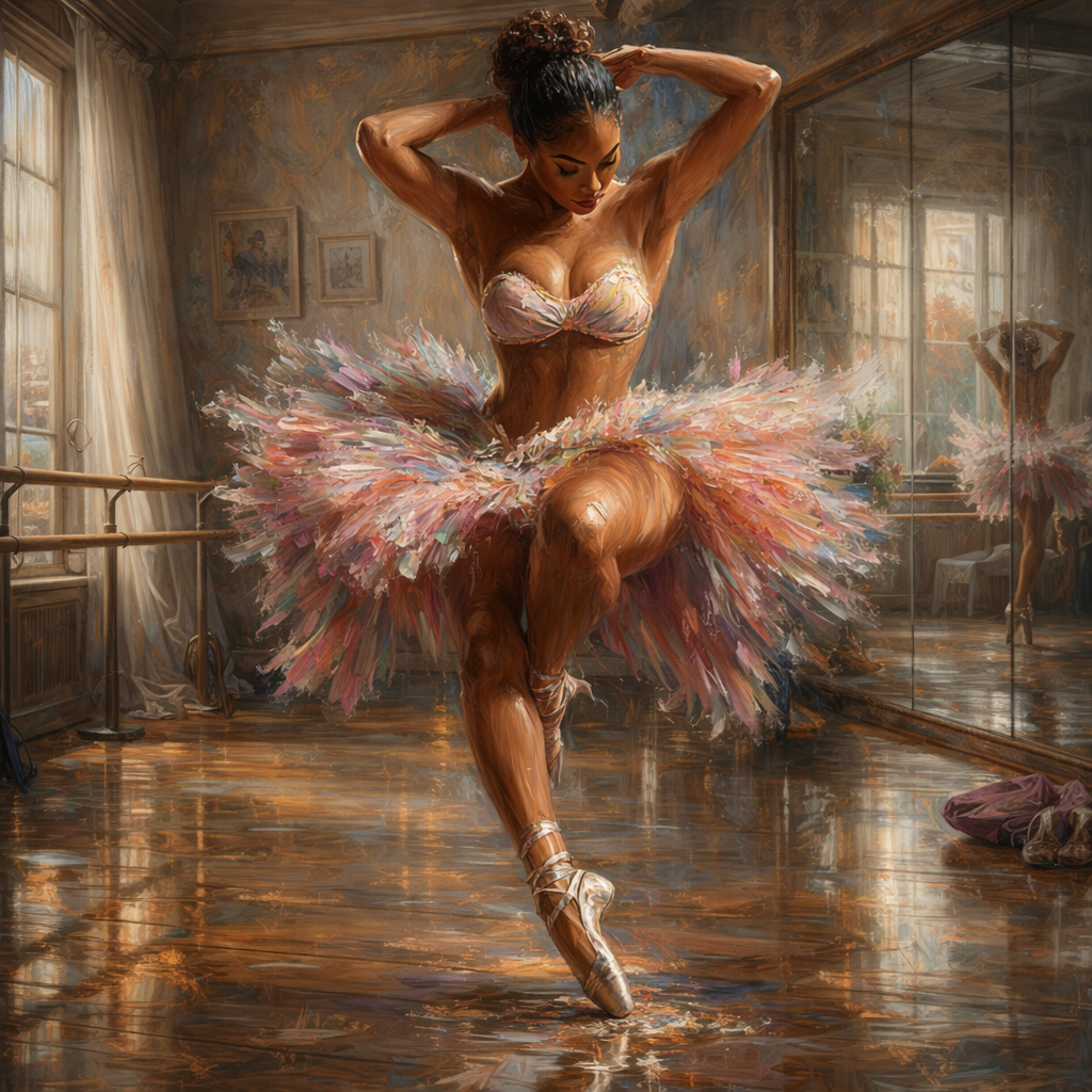 Elegance Before the Leap — Premium Digital Art Print