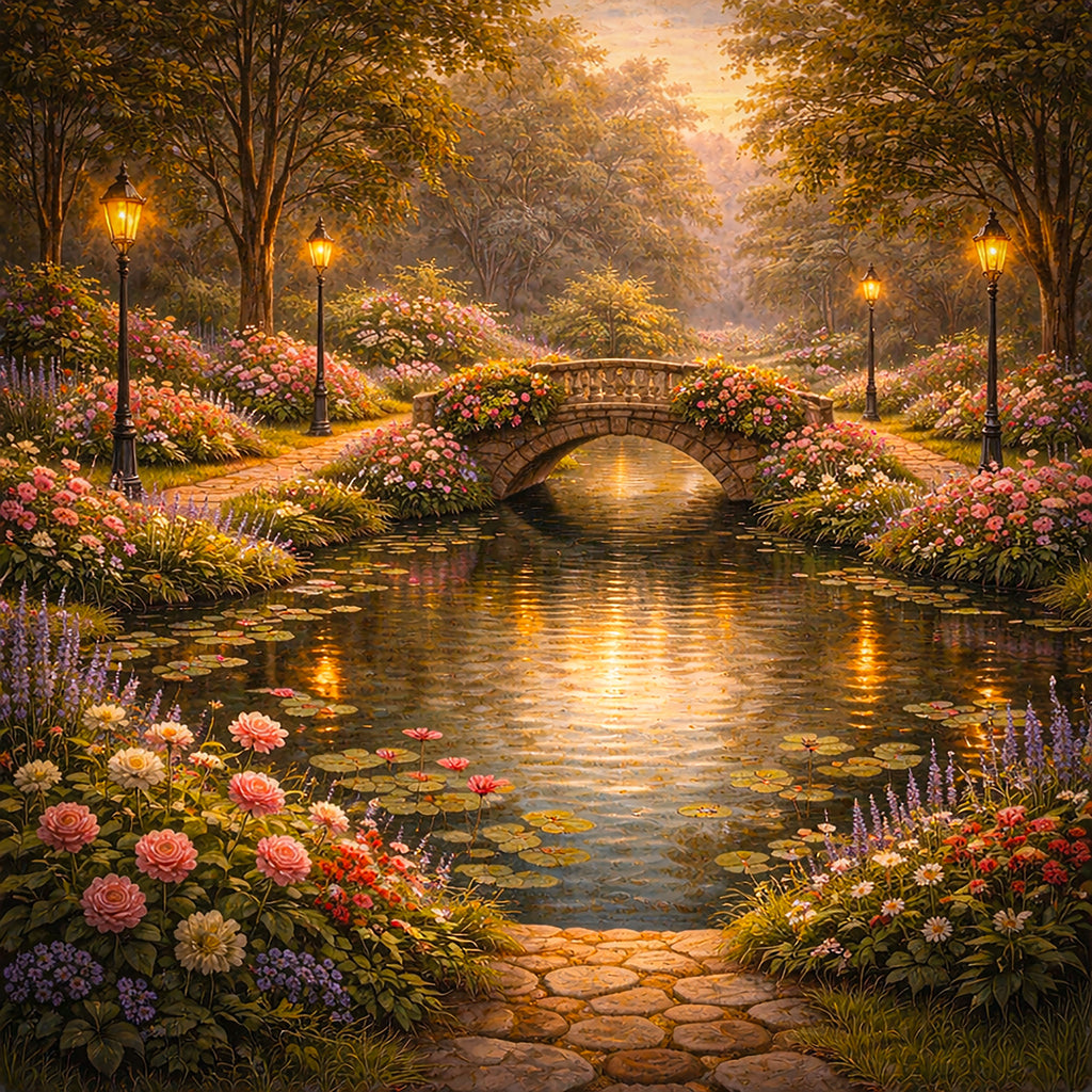 Evening in the Flower Park