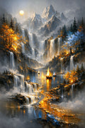 Falls of Emberlight Print