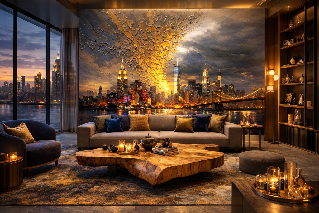 Manhattan New York — Premium Digital Art Print