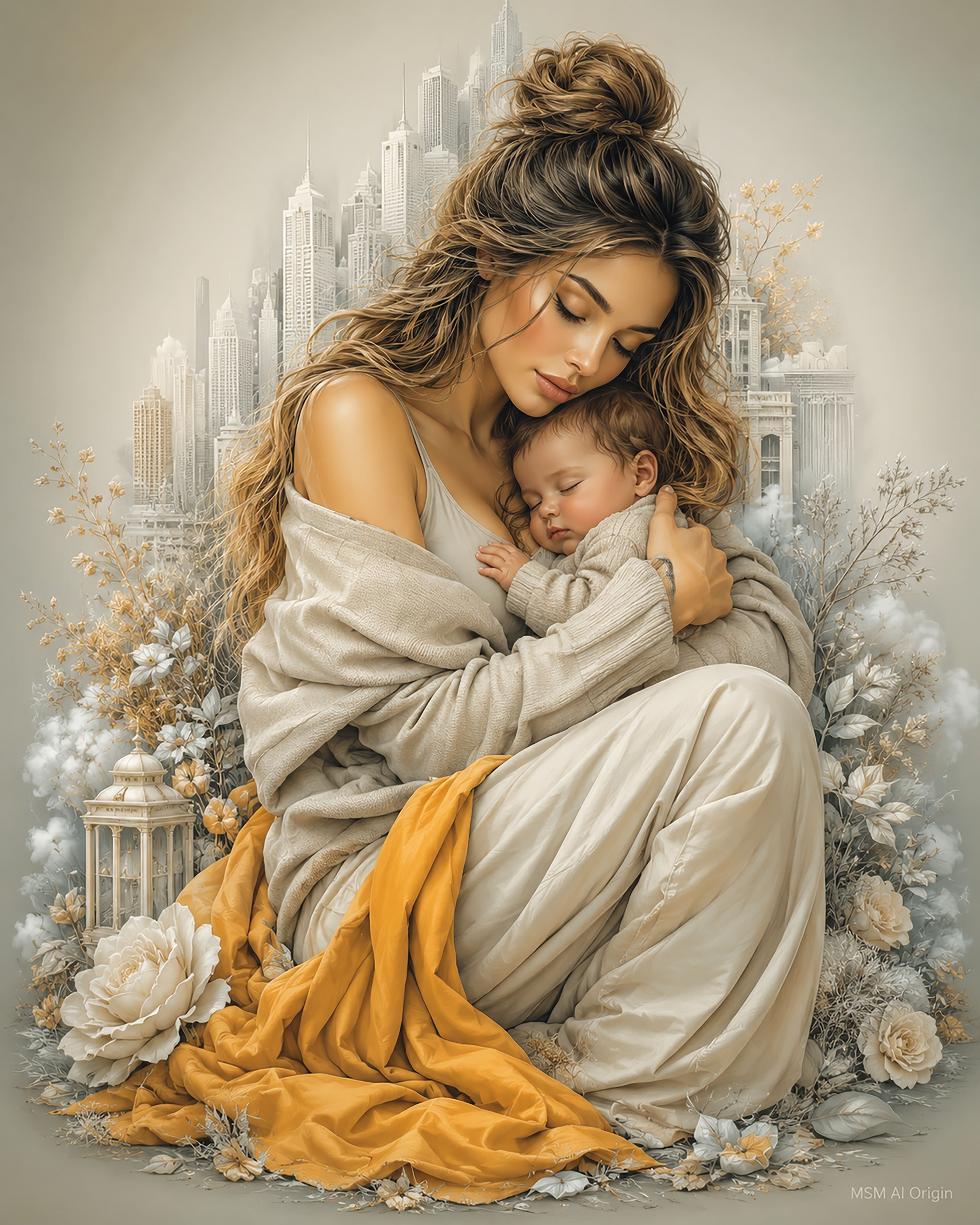 Mother's Quiet Embrace