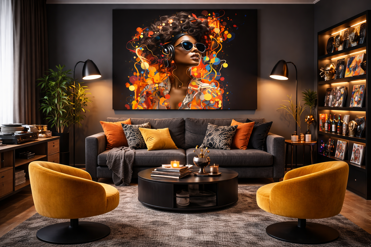 Neon Soundwave Queen