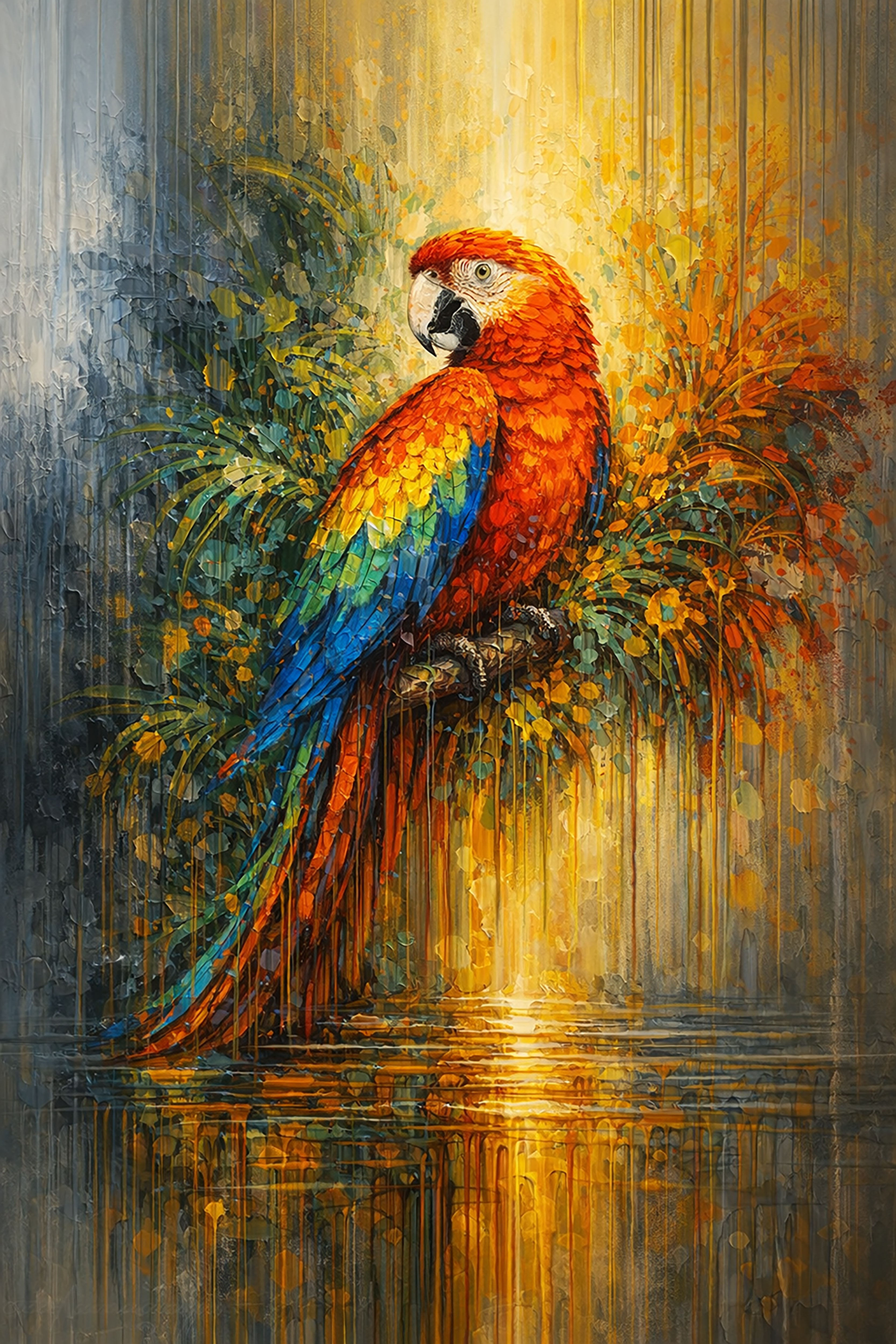 Paint Drip Paradise — Premium Digital Art Print