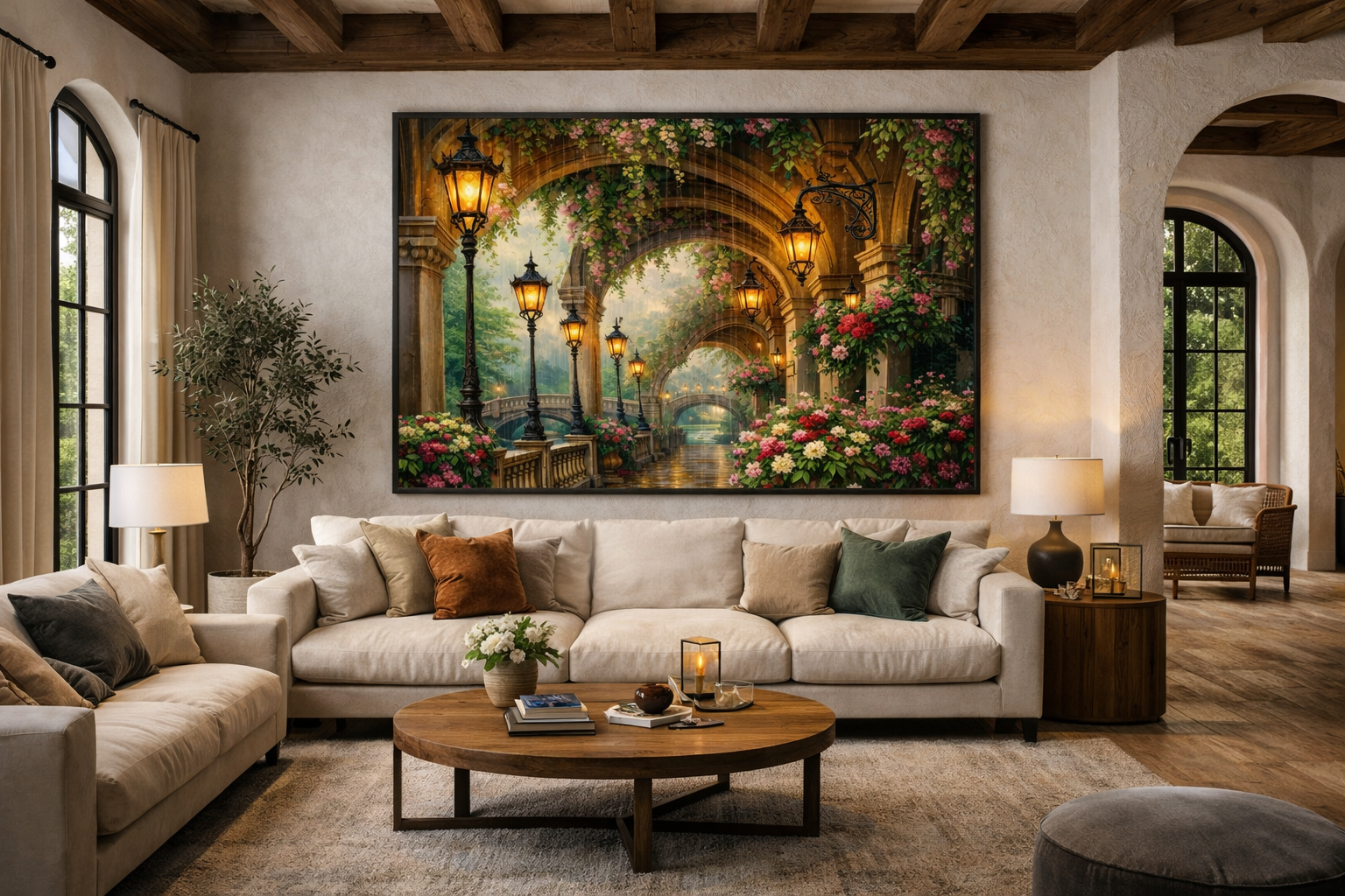 Rain-Kissed Garden Passage