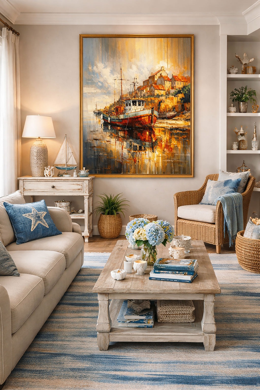 Reflections of a Coastal Morning — Premium Digital Art Print