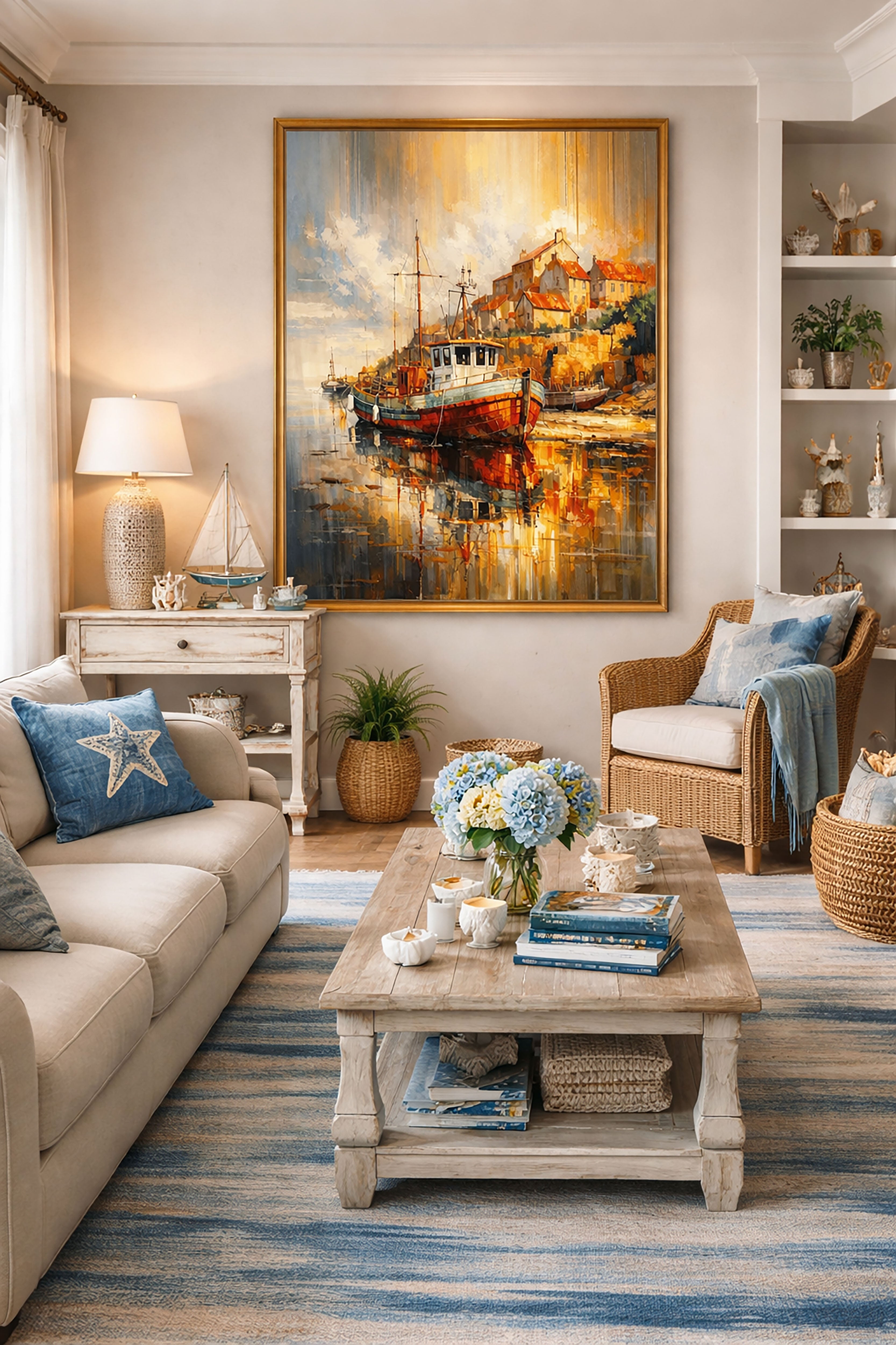 Reflections of a Coastal Morning — Premium Digital Art Print