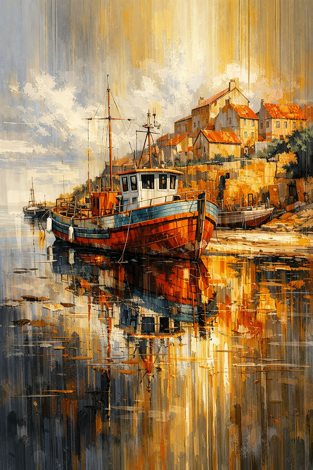 Reflections of a Coastal Morning — Premium Digital Art Print