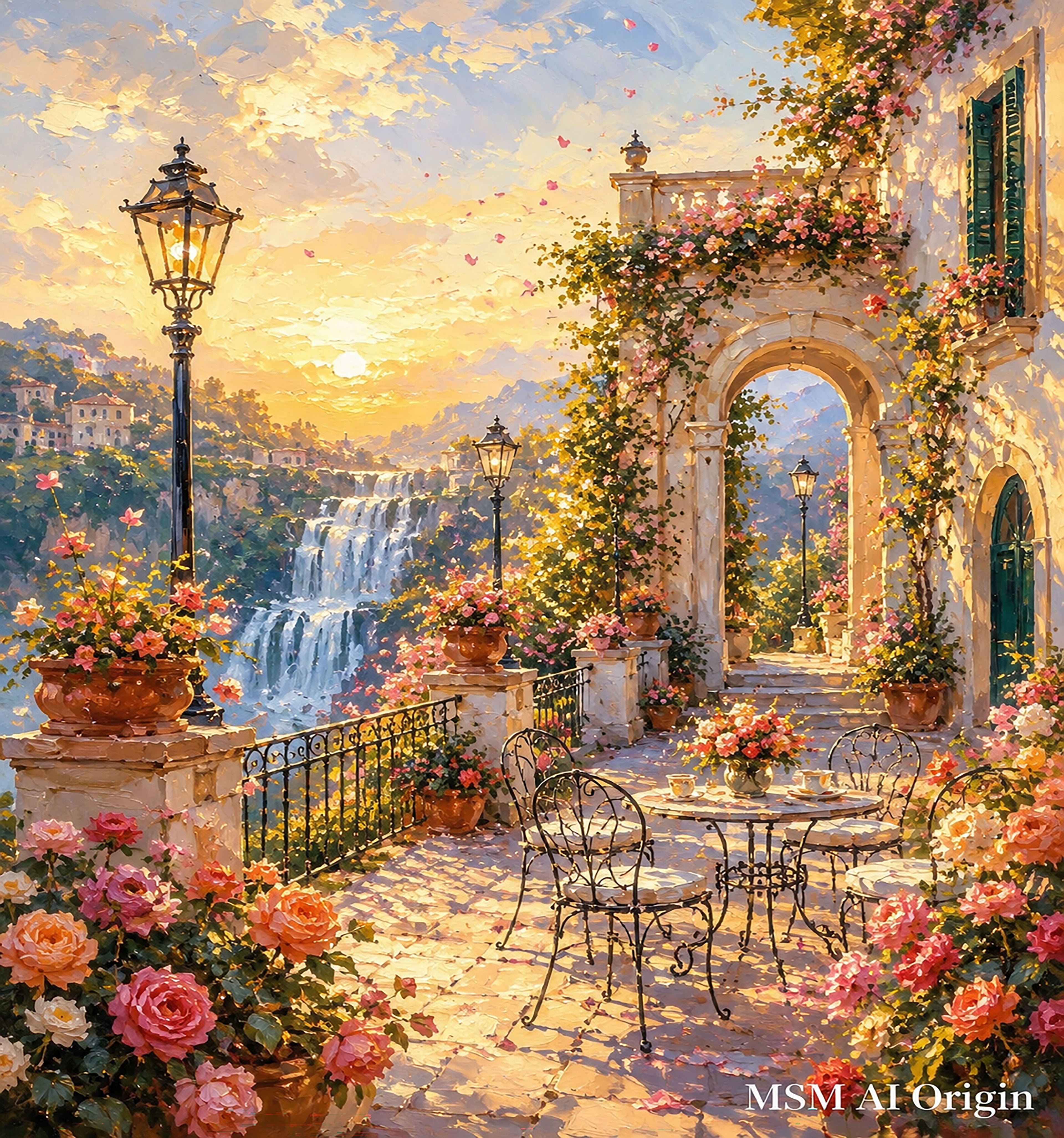 Roses Above the Falls