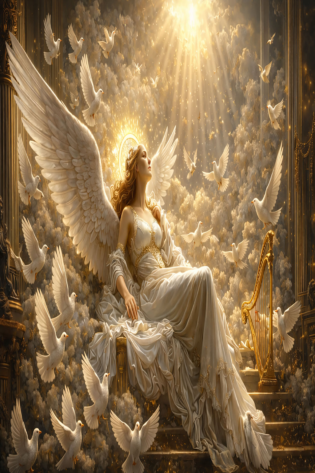 Sanctuary of Gleaming Grace — Premium Digital Art Print