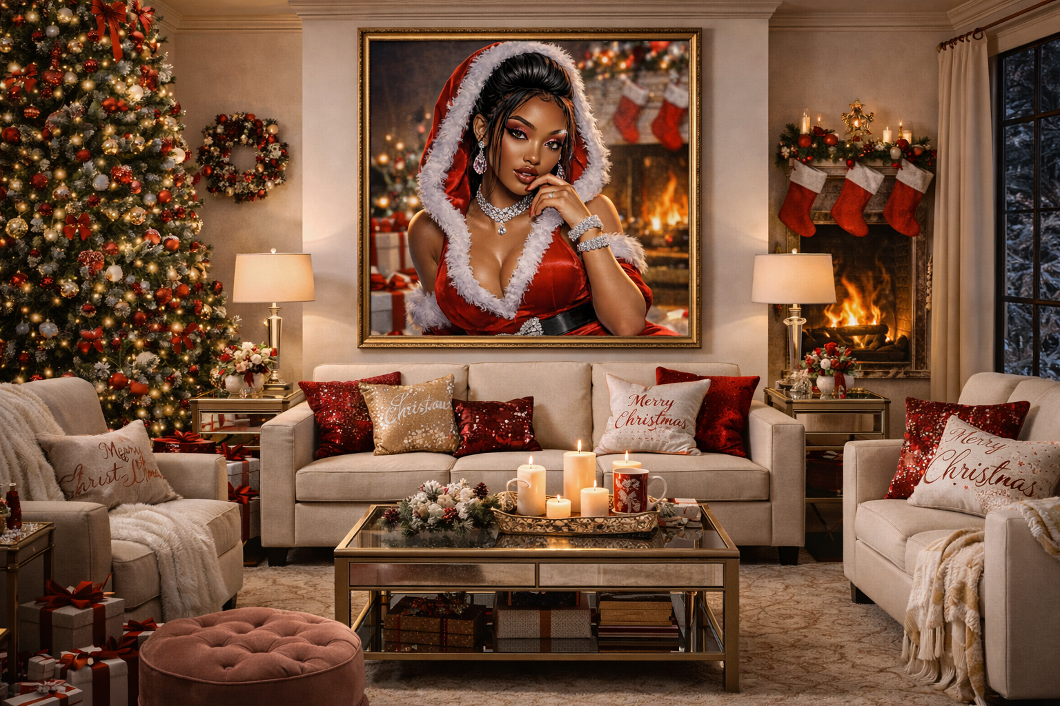 Santa's Satin Siren