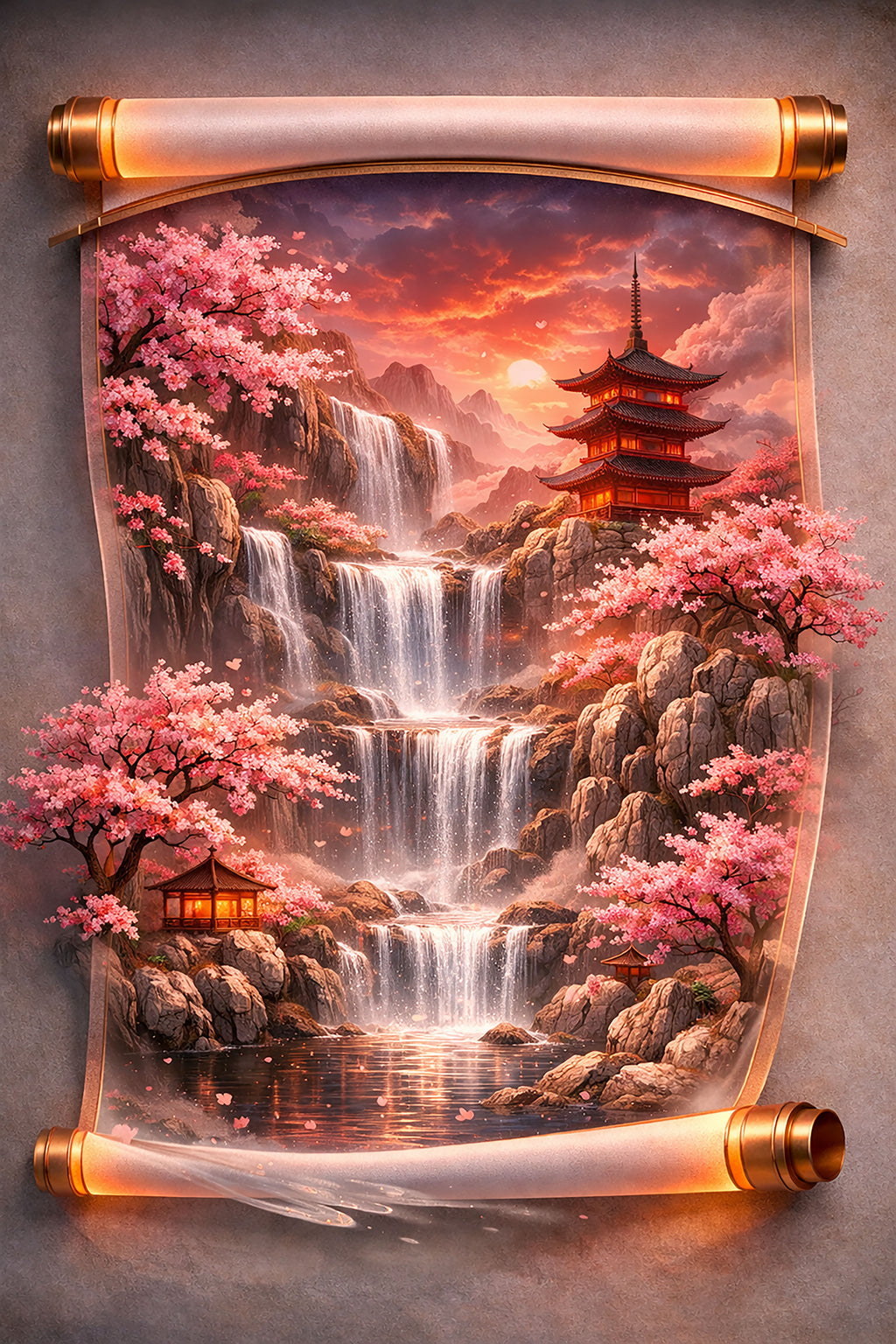 Scroll of Sakura Falls