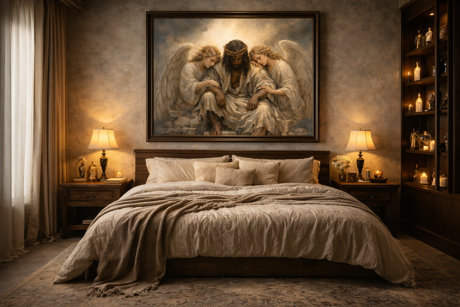 Sorrow, Stillness, Salvation — Premium Digital Art Print