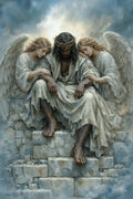 Sorrow, Stillness, Salvation — Premium Digital Art Print