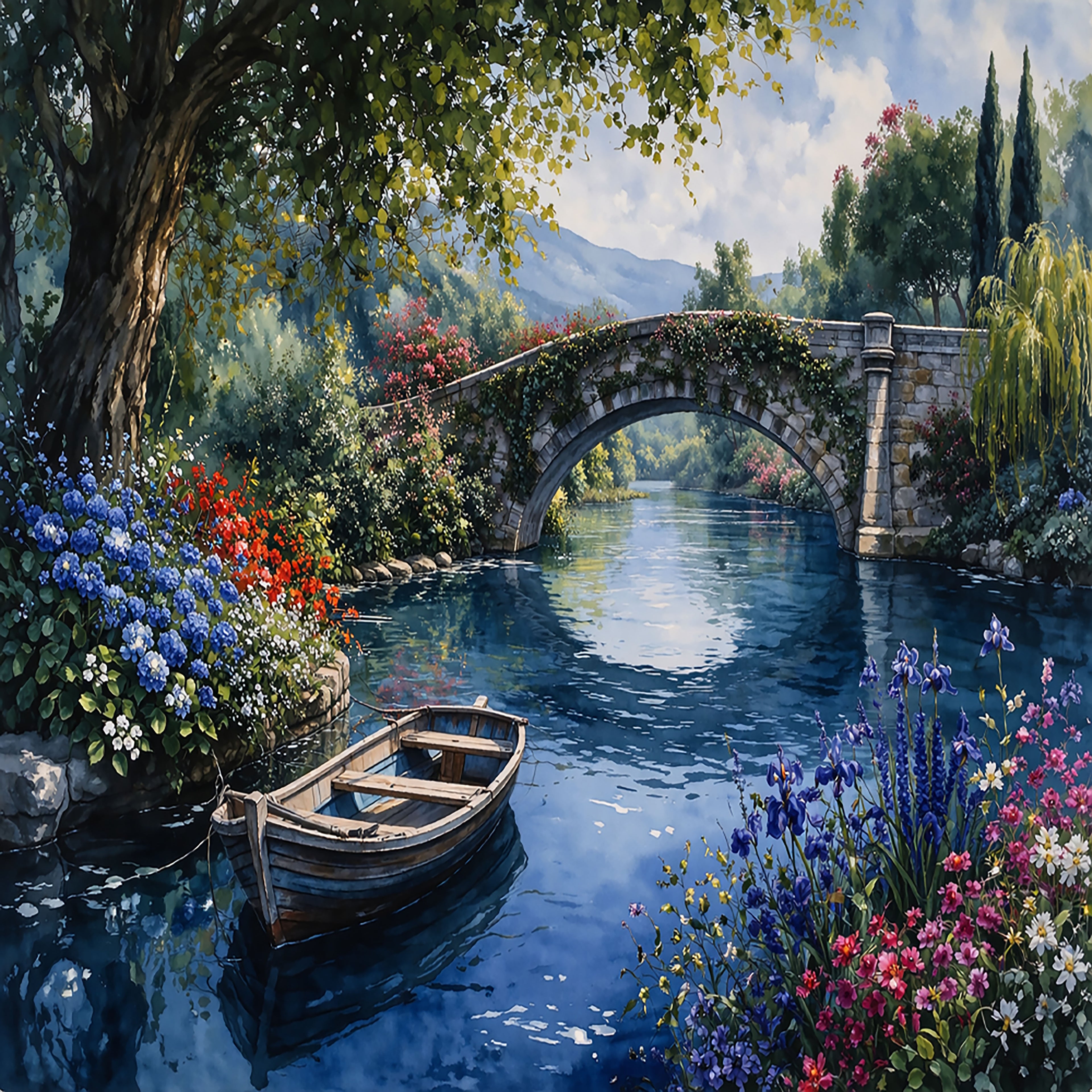 Still Waters in Bloom Print