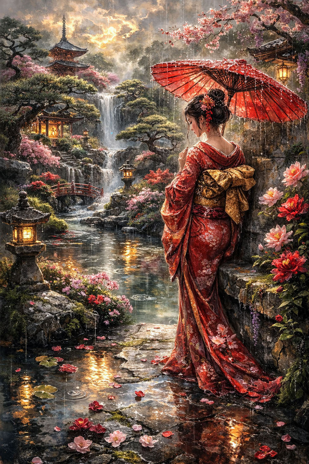 The Garden That Listens — Premium Digital Art Print