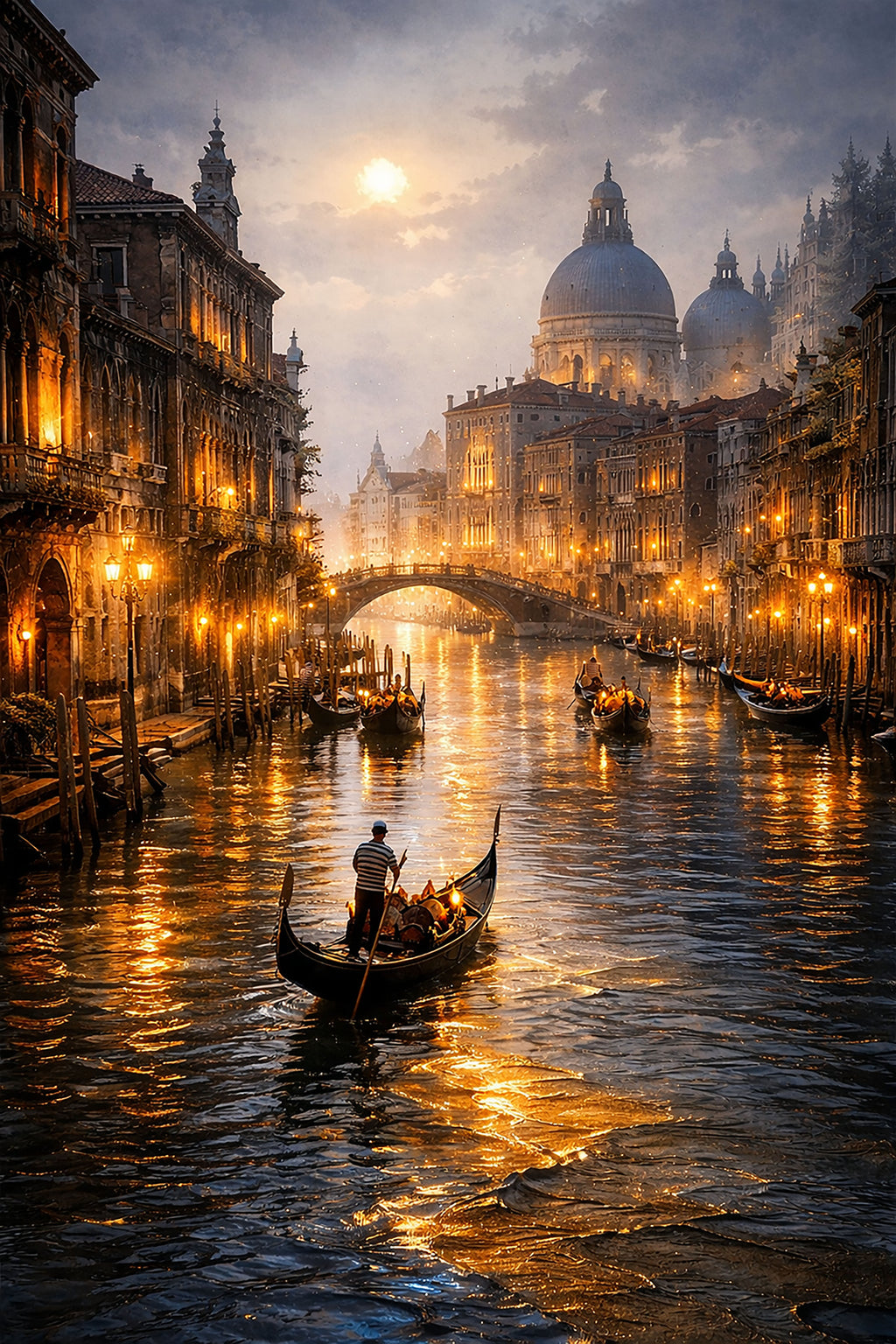 Venice in Liquid Light Print